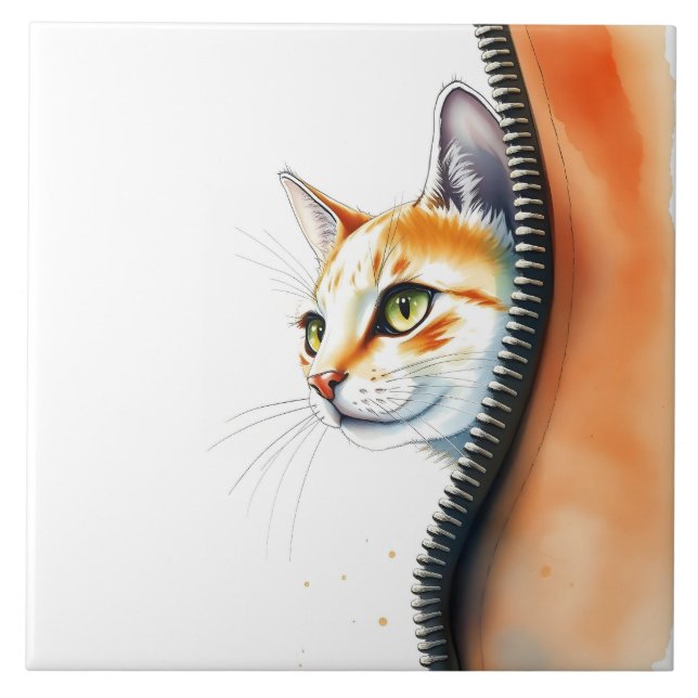 Niedlich Beautiful Trendcolor Cat Collection Fliese (Vorderseite)