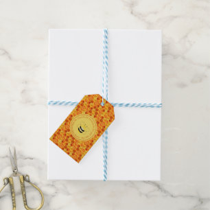 Niedlich Bee Themed Baby Dusche Vielen Dank Geschenkanhänger