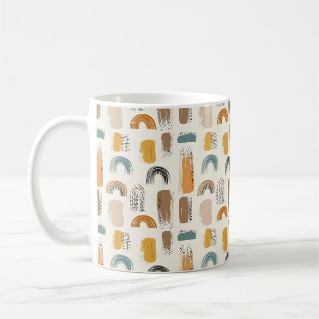 Niedlich Beige Boho Kaffeetasse (Links)