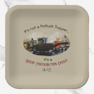 Niedlich Beige Potluck Supper Pappteller