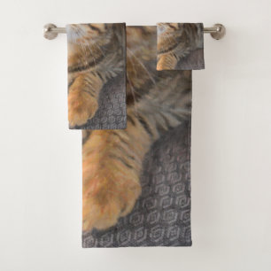 Niedlich Bengalisch Kitten Badhandtuch Set