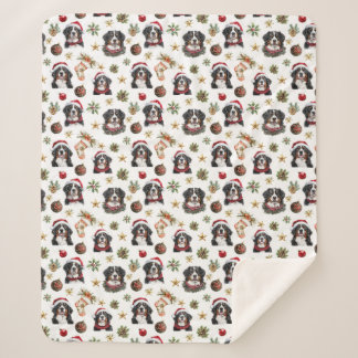 Niedlich Bernese Mountain Dog Weihnachten Sherpadecke