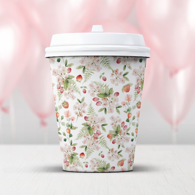 Niedlich Berry Paper Cups Pappbecher (Cute Berry Paper Cups by Painted Paperie
)