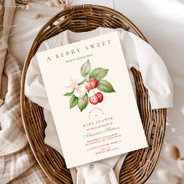 Niedlich Berry Sweet Coquette Babydusche Einladung