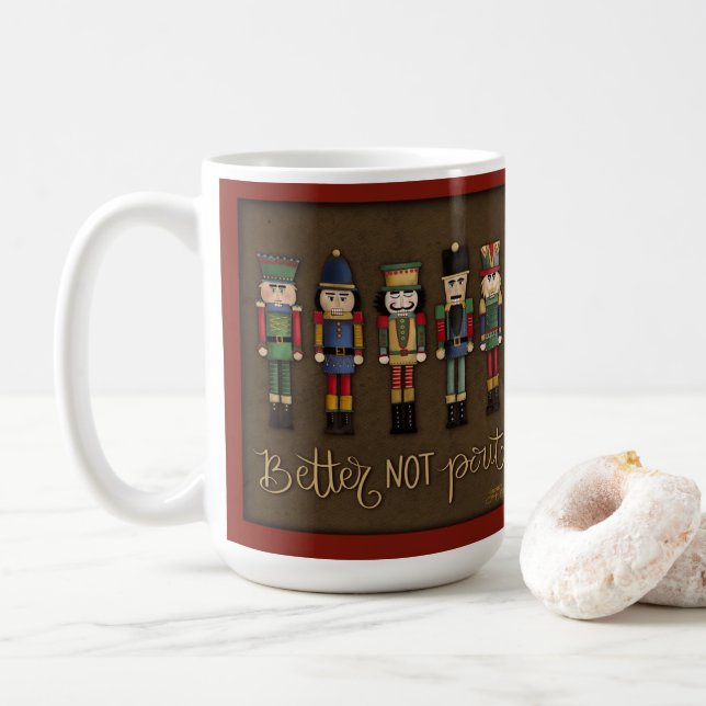 Niedlich besser, keine Nutcrackers Inspirivity Tas Kaffeetasse (Mit Donut)