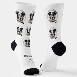 Niedlich Best Dog Vater Foto Paw Print Socken