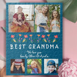Niedlich Best Oma Blume Blumenfamilien Foto Puzzle<br><div class="desc">Niedlich Beste Oma Blume Blumenfamilie 5 Fotos Puzzle. Handgezeichnet Blume und 5 Fotos. Erstellen Sie Ihre eigene personalisierte Geschenkidee für eine Großmutter zum Muttertag,  Geburtstag oder Weihnachten.</div>