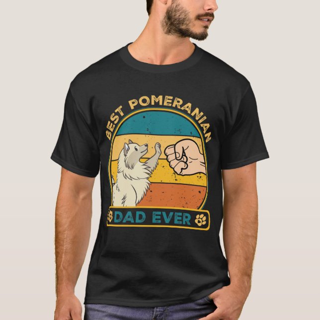 Niedlich Best Spitz Dog Vater T-Shirt (Vorderseite)