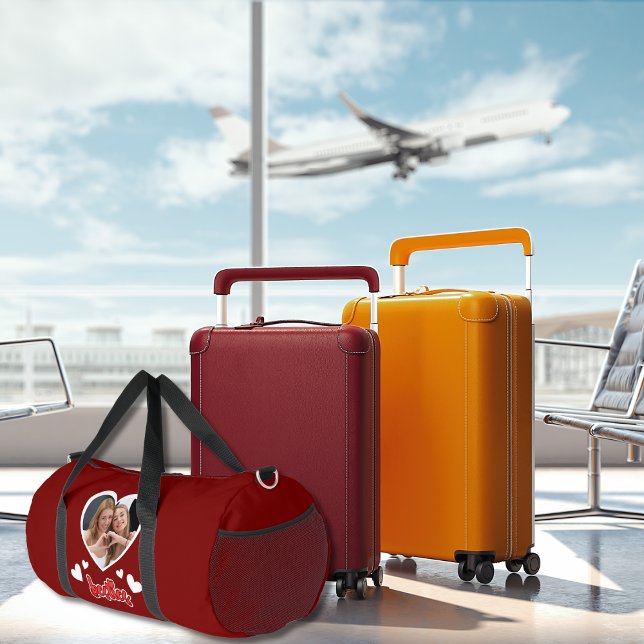 Niedlich Besties Herzstück Foto, BESTE FREUNDIN, F Duffle Bag (Von Creator hochgeladen)