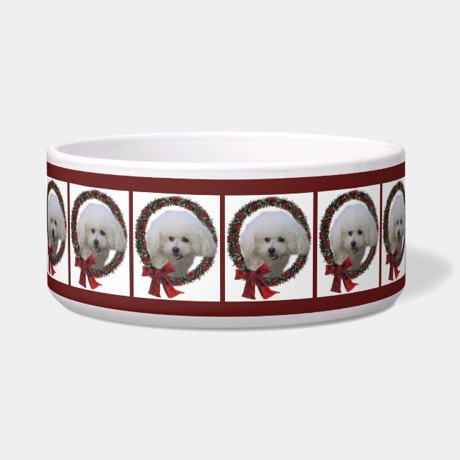 Niedlich Bichon Christmas Napf (Vorderseite)