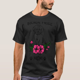 Niedlich Bichon Frise Mama Hunde Mütter Blumenkohl T-Shirt