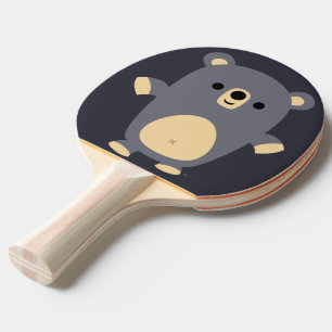 Niedlich Big Blue Cartoon Bären Ping Pong Paddle Tischtennis Schläger