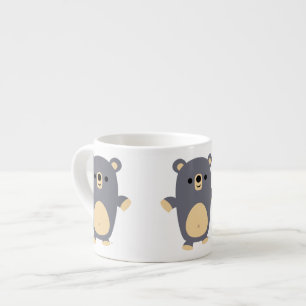 Niedlich Big Blue Cartoon Bear Espresso Tasse