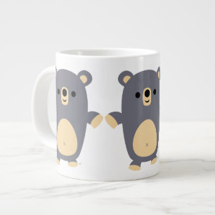 Niedlich Big Blue Cartoon Bear Jumbo Tasse
