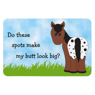 Niedlich Big Hintern Appetit Blanket Appaloosa Pfe Magnet