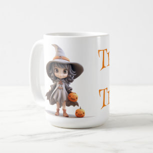 Niedlich Big Mit Augen Halloween Hexe Trick oder Kaffeetasse