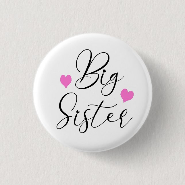 Niedlich Big Sister Button (Vorderseite)
