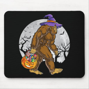 Niedlich Bigfoot Hexenkürbis Halloween Girls Sasqu Mousepad