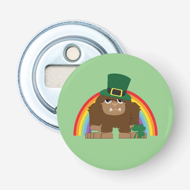 Niedlich Bigfoot Leprechaun Flaschenöffner (Vorderseite)