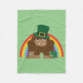 Niedlich Bigfoot Leprechaun Fleecedecke