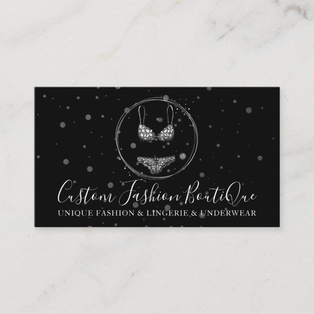 Niedlich Bikini Swimwear Lingerie Unterwäsche Brun Visitenkarte (Vorderseite)