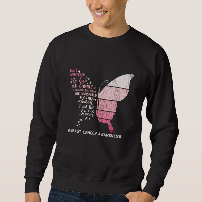 Niedlich bin ich der Überlebende des Brustkrebskra Sweatshirt (Vorderseite)