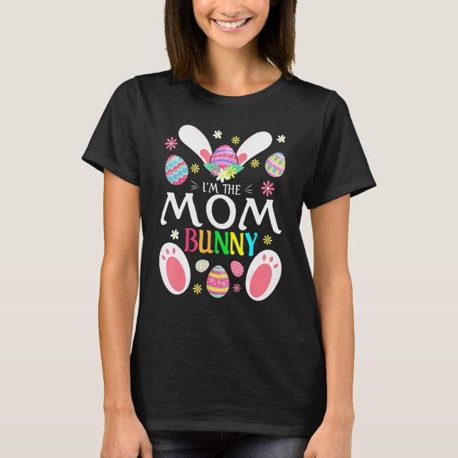 Niedlich bin ich die Mama Bunny Matching Family Os T-Shirt (Vorderseite)