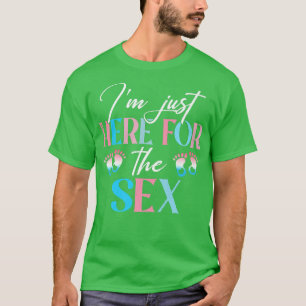 Niedlich bin ich nur hier für das Geschlecht offen T-Shirt