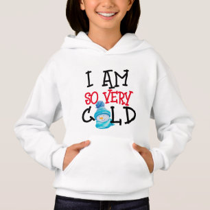 Niedlich bin ich sehr kalt bedruckte Sweatshirt-Ki Hoodie