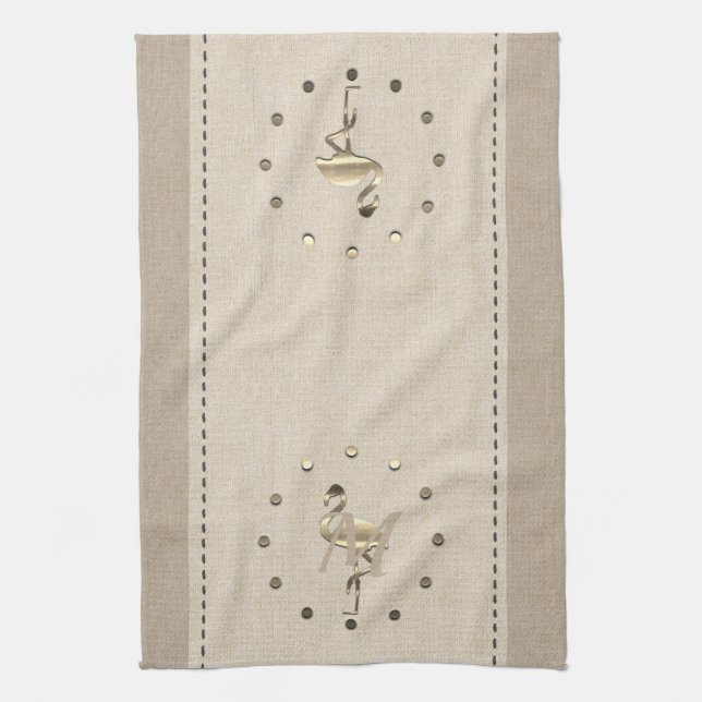 Niedlich Bio Linen Look Flamingo Geschirrtuch (Vertikal)