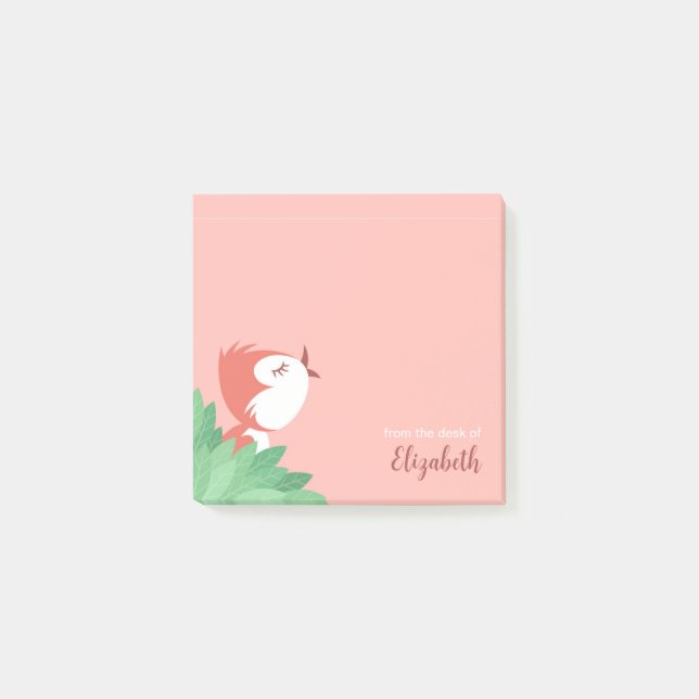 Niedlich Bird Chick Sun Girl Post-it Klebezettel (Vorderseite)