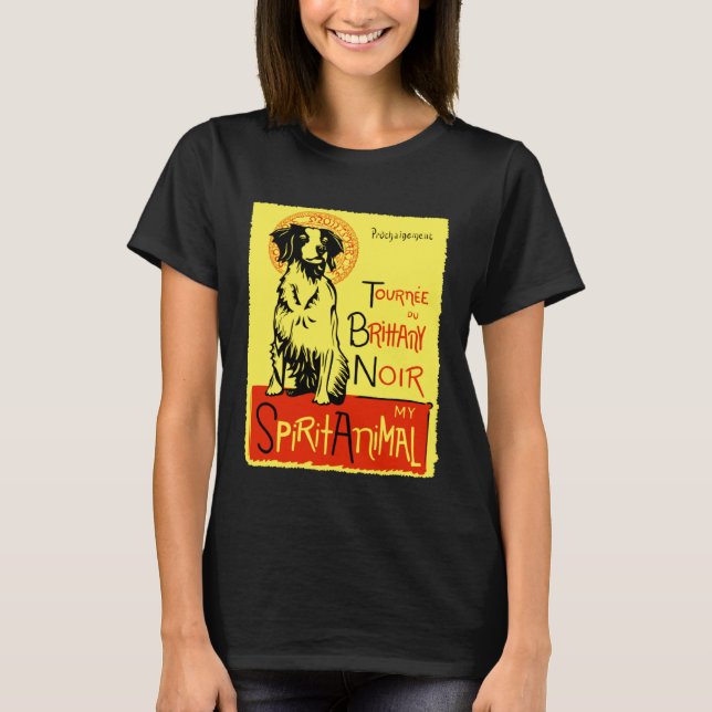 Niedlich Bird Dog Brittany Spaniel Dog Brittany T-Shirt (Vorderseite)