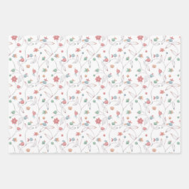 Niedlich Birdie Geschenkpapier Set