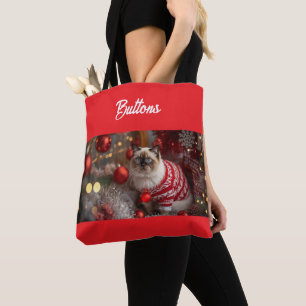 Niedlich Birman Cat Weihnachten Personalisiert