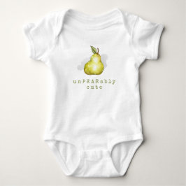 Niedlich Birne Frucht Pun Baby Bodysuit Strampler