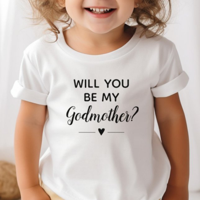 Niedlich bist du mein Godmmuttvorschlag Baby T-shirt (Von Creator hochgeladen)