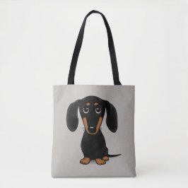 Niedlich Black and Tan Dackel Dackel Hund Cartoon