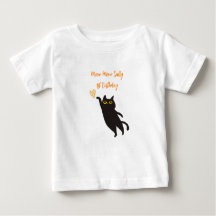 Niedlich Black Cat Baby T - Shirt