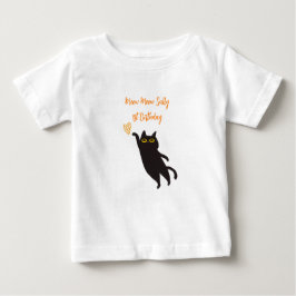 Niedlich Black Cat Baby T - Shirt