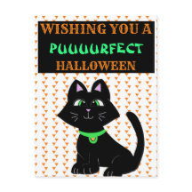 Niedlich Black Cat Happy Halloween