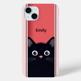 Niedlich Black Cat Kitten Moderner Personalisierte Case-Mate iPhone Hülle