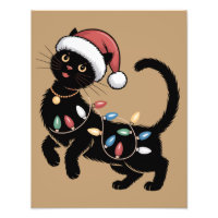 Niedlich Black Cat Lover Weihnachtsgeschenk Mama F