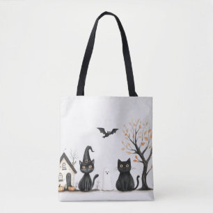 Niedlich Black Cats Ghost Bat Halloween