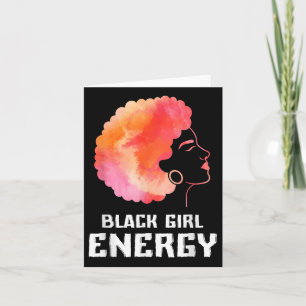 Niedlich Black Girl Energy Black History Montag Af Karte