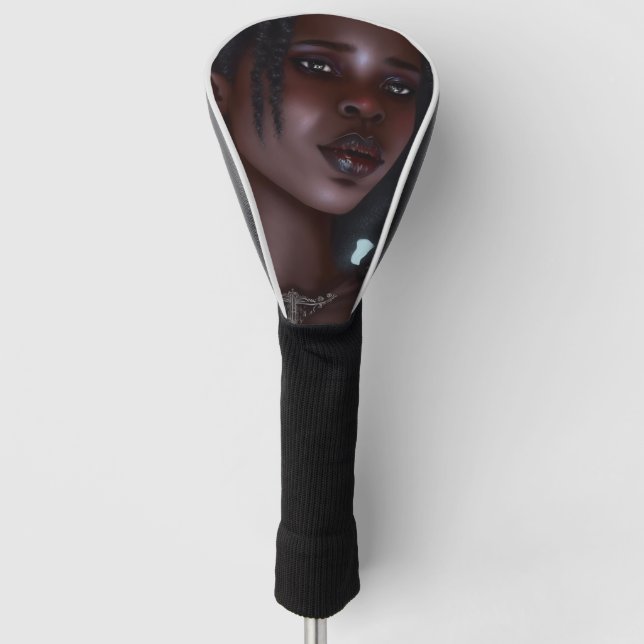 Niedlich Black Goth Girl Golf Headcover (Vorderseite)