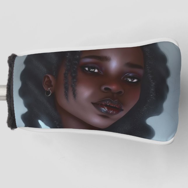 Niedlich Black Goth Girl Golf Headcover (Vorderseite)