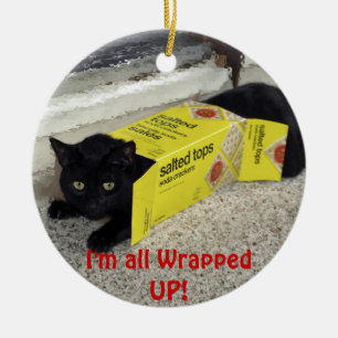 Niedlich Black Kitten Weihnachtsschmuck