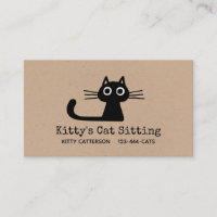 Niedlich Black Kitty Cat | Fun Feline | Quirky Ani