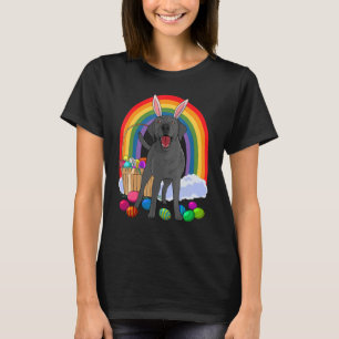 Niedlich Black Lab Bunny Labrador Happy Ostereier T-Shirt