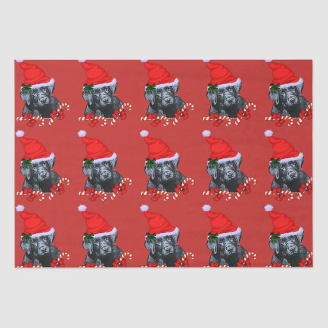 Niedlich Black Labrador Retriever Seidenpapier (Vorderseite)
